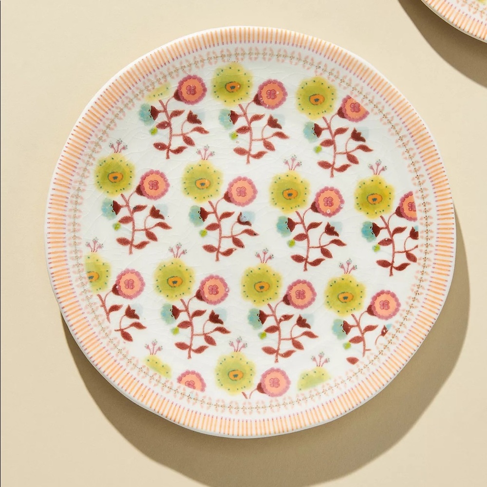 Anthropologie BRAND NEW, Renata Side Plate Set of 4